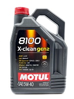 MOTUL 8100 X-Clean gen2 5W-40 5л 102051/109762/113222