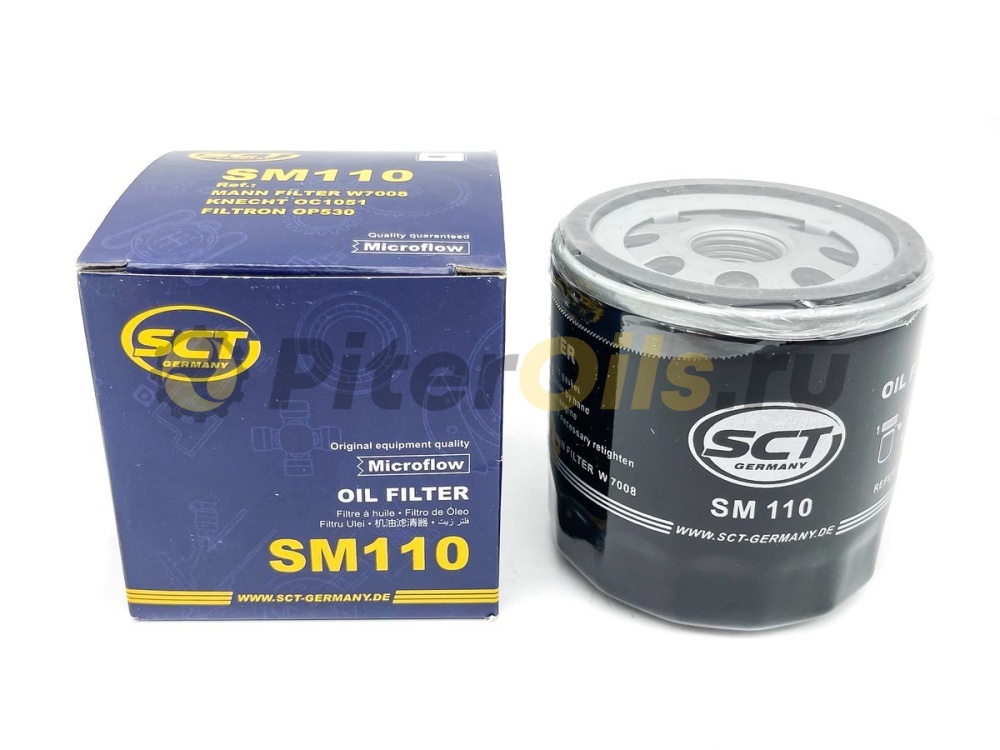 Фильтр масляный SCT SM110 (W714/3, W712/43)