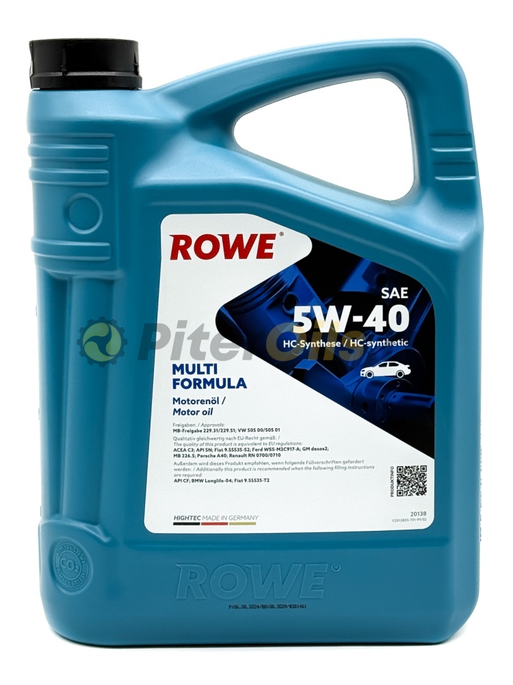 Rowe HIGHTEC MULTI FORMULA 5W-40 (4л) 20138004099