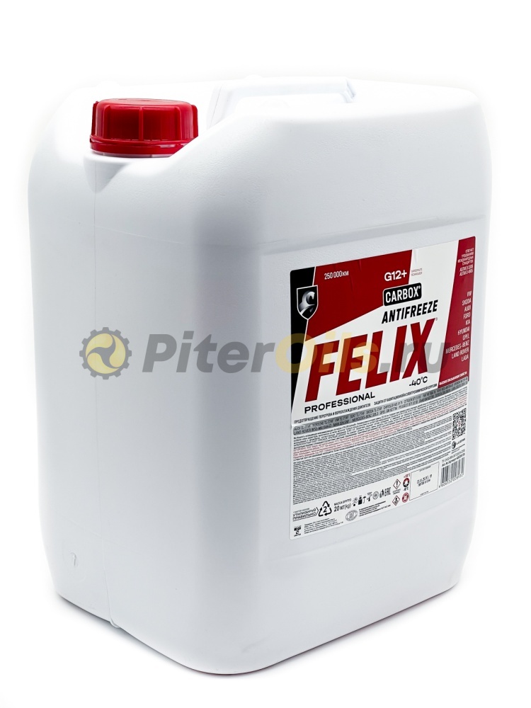 Антифриз FELIX CARBOX -40 красный G12+ (20кг) 430206159