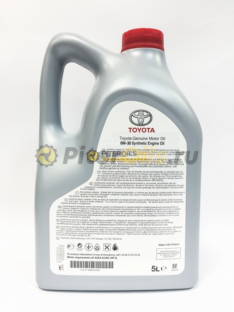 Toyota 0w30 (5л) ACEA A5/B5 SL 0888080365GO