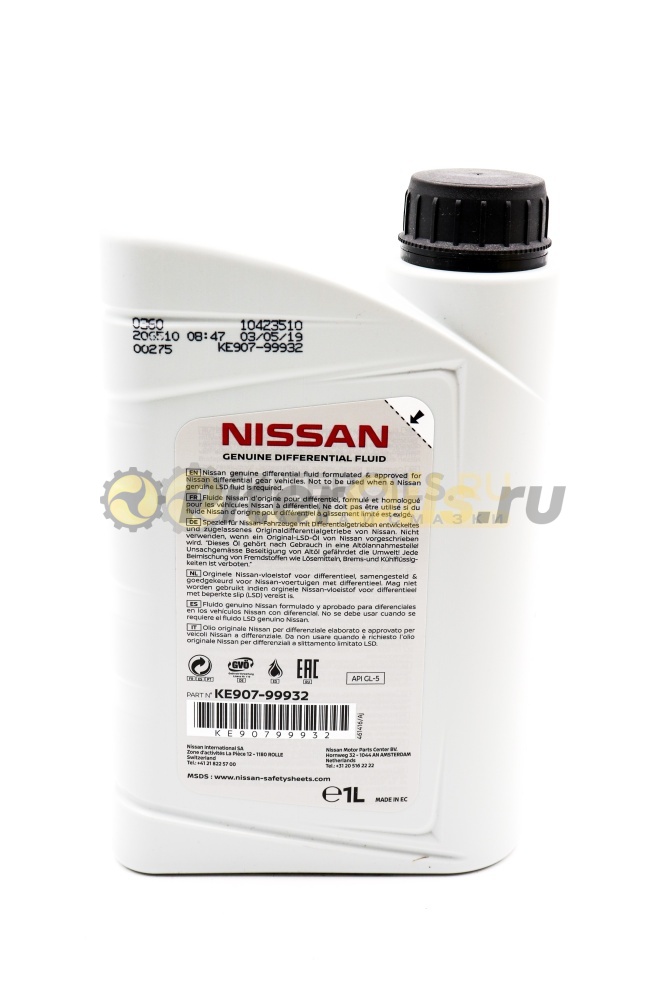 Nissan Differential Fluid 80w90 GL-5 1л (KE90799932R)