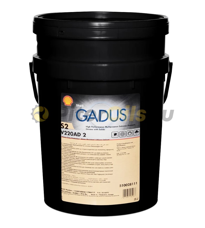 Shell Смазка Gadus S2 V220 AD2 (18кг)