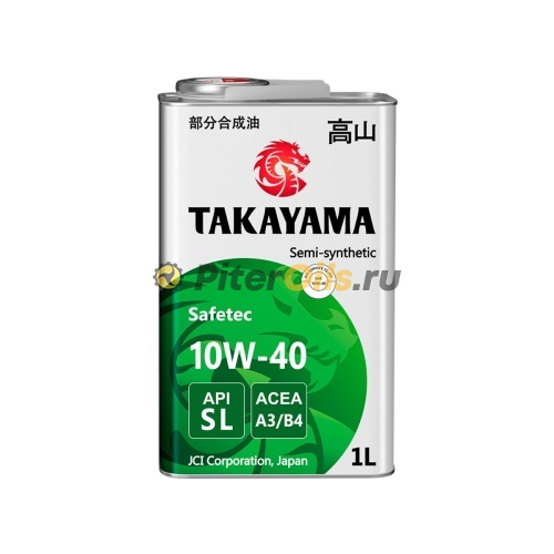 Масло TAKAYAMASafetec 10W40 API SL, ACEA A3/B4 1л