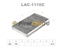 Фильтр салона угольный LYNX LAC1116C (CU 2747,CUK 2747)