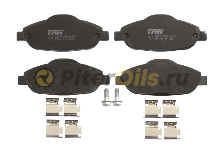 Дисковые тормозные колодки передние TRW GDB1761 для Peugeot 308, Peugeot 3008 (4 шт.)