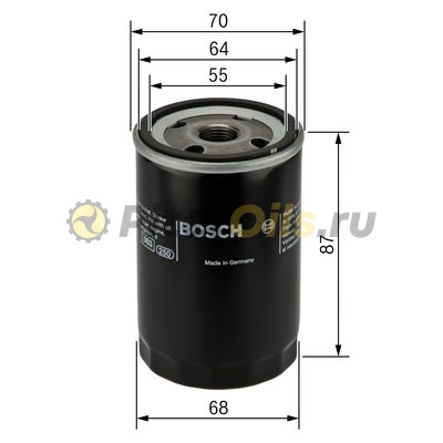 Фильтр масляный Bosch 0986452041 (WP928/81)