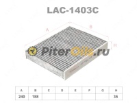Фильтр салона угольный LYNX LAC1403C (K1110A. CUK 2433. LAK 169)