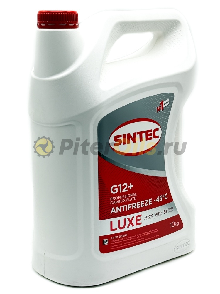 Антифриз Sintec LUXE G12+ -45C красный (10кг) 990572
