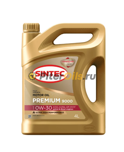 Sintec Premium 9000 0W30 ACEA A3/B4 (4л) 600123 