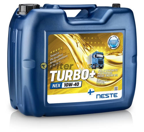 Neste Turbo+ NEX 10W40 (20л) 186920