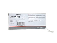 LYNX L13402 Лампа W1.2W 12V W2.1X4.6D
