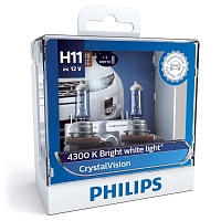 Philips Лампа Crystal Vision H11/W5W 12362CVSM