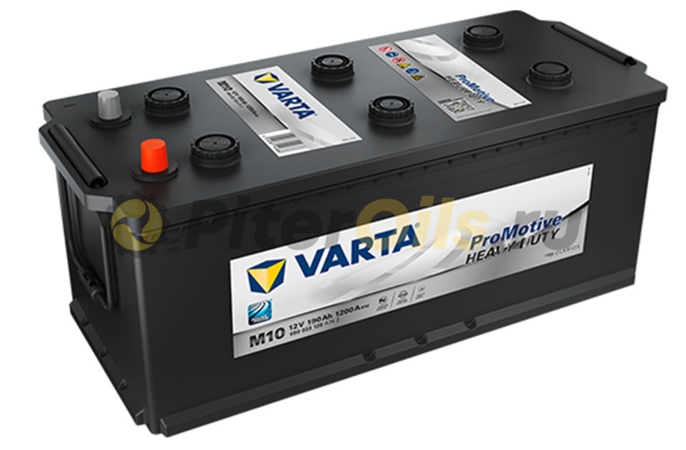Аккумулятор VARTA PROMOTIVE HEAVY DUTY 12V 190Ah 1200A (- +) 44,99kg 513x223x223 мм