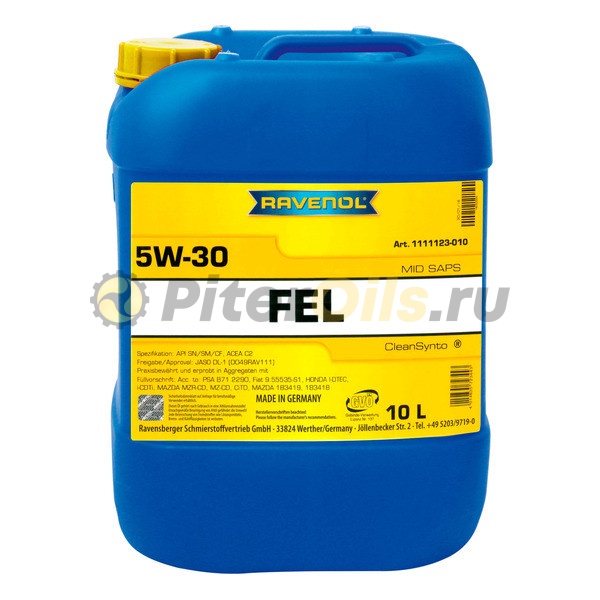 RAVENOL моторное масло FEL SAE 5W-30 (10л) 4014835723443
