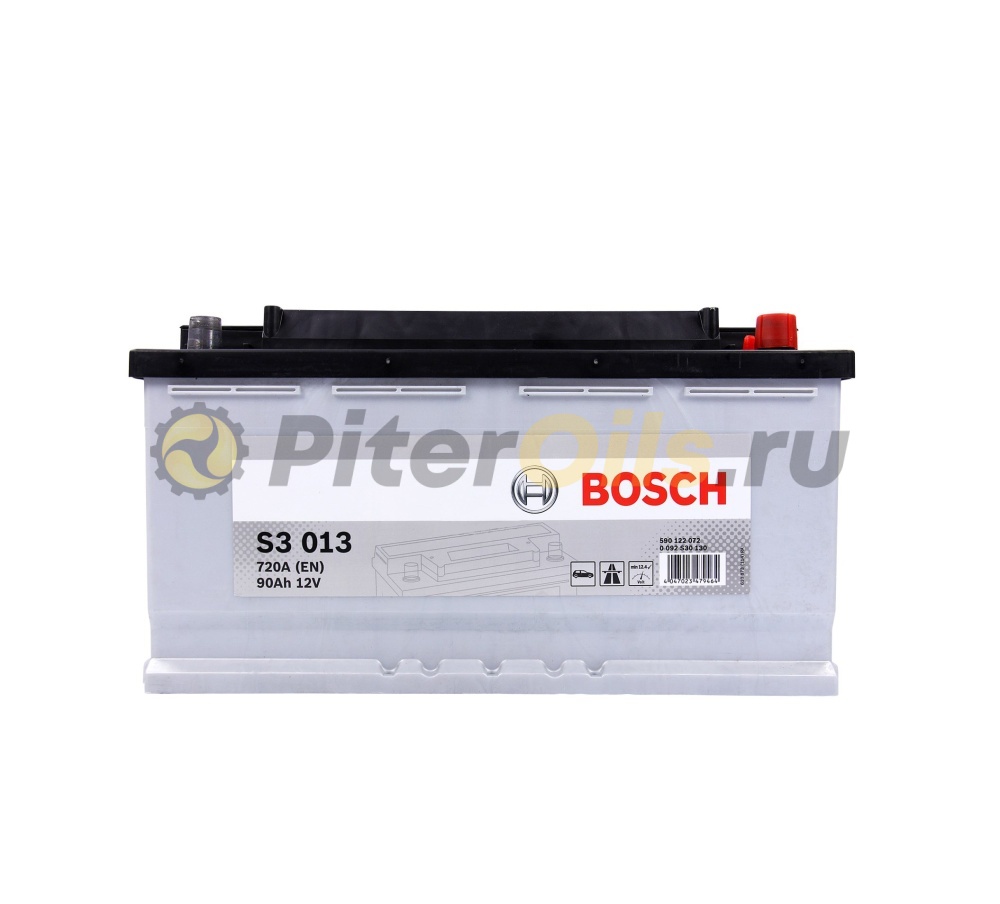 Аккумулятор BOSCH Silver 90 А/ч 590 122 072 720A 353x175x190 S3 013 0092S30130 (-+)