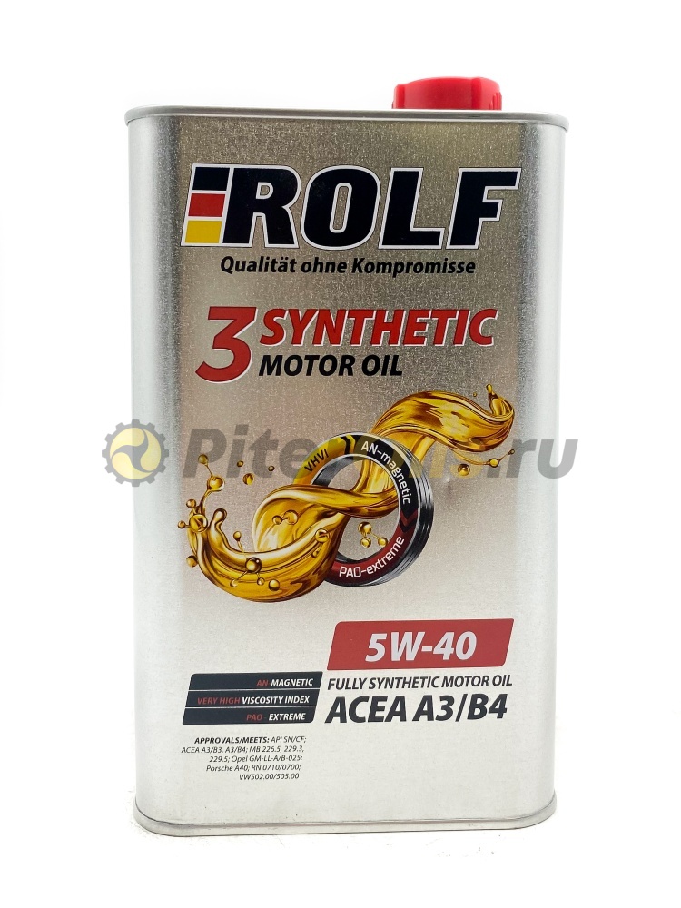Rolf 3-SYNTHETIC ACEA A3/B4 5w40 (1л) металл 322552