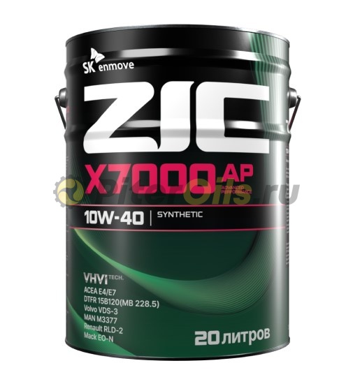 ZIC X7000 AP 10W-40 (20л) 192606