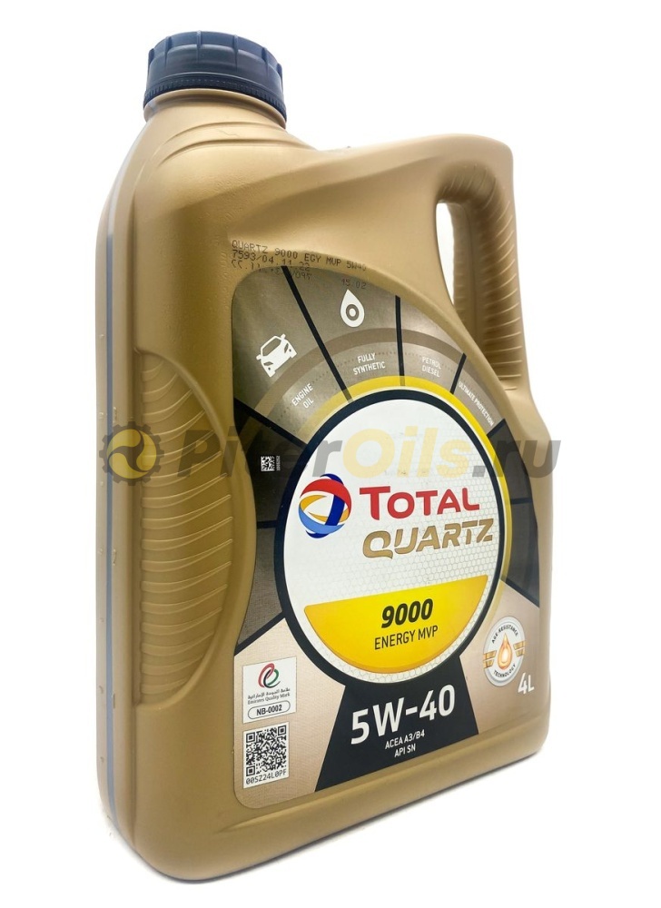 Total Quartz 9000 Energy MVP 5W40 SN/CF A3/B4 (4л) 216548