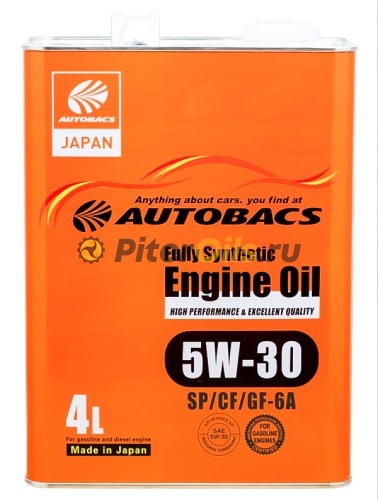AUTOBACS Engine Oil FS 5W30 SP/CF/GF-6A Fully synthetic (4л) A00032238