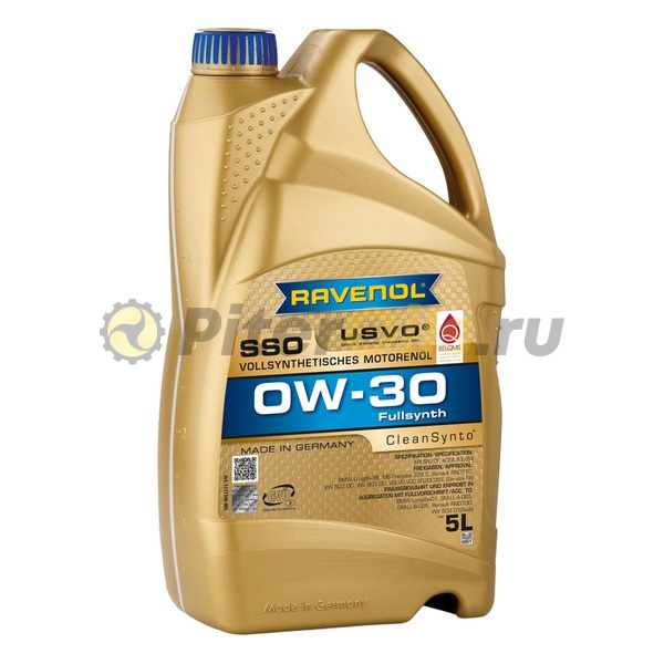 RAVENOL моторное масло SSO SAE 0W-30 (5л) 4014835718357
