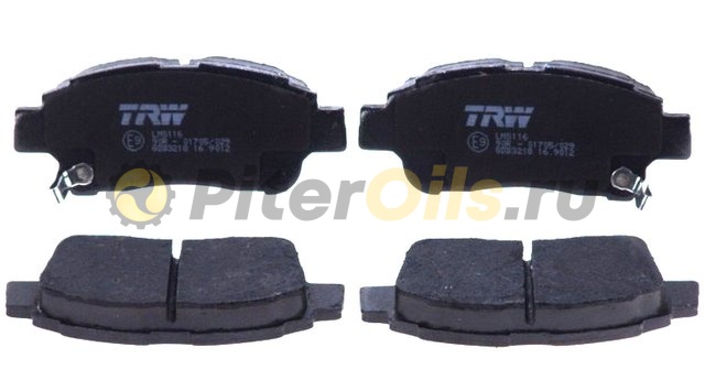 Дисковые тормозные колодки передние TRW GDB3218 для Toyota Yaris (4 шт.)