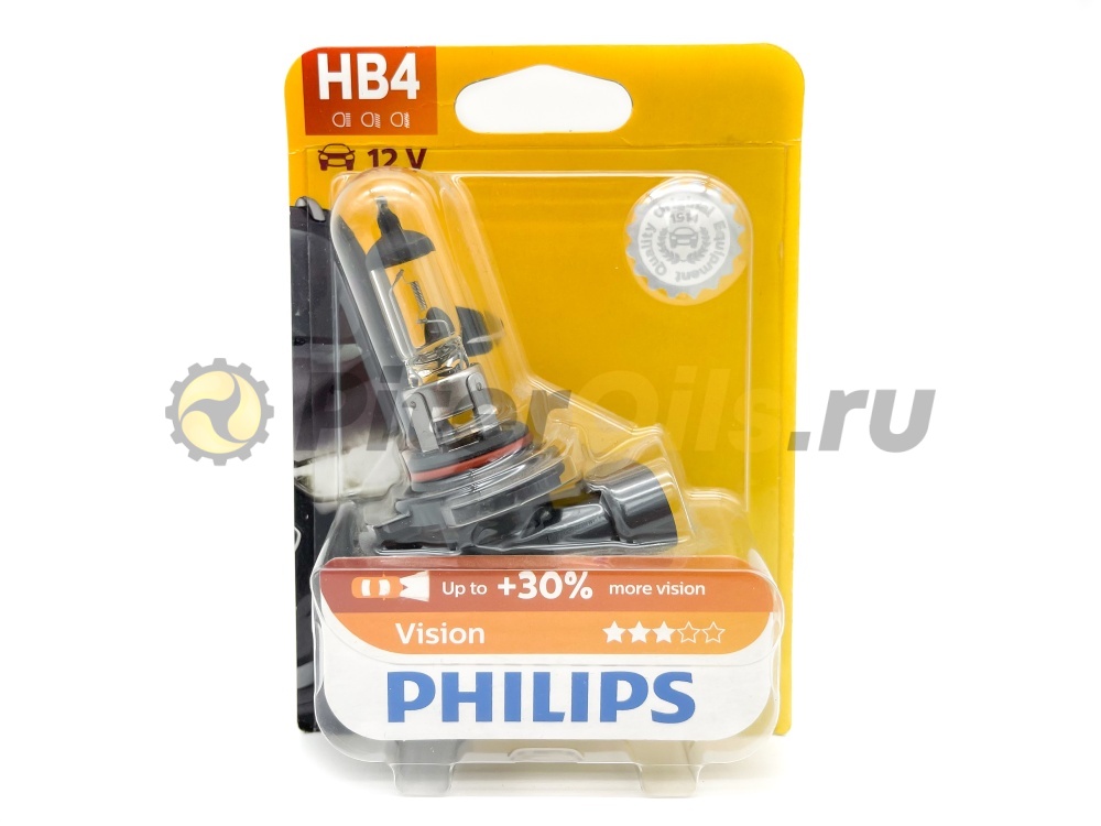 PHILIPS 9006PRB1 Лампа галогеновая HB4 Vision +30% 12V 51W P22d B1