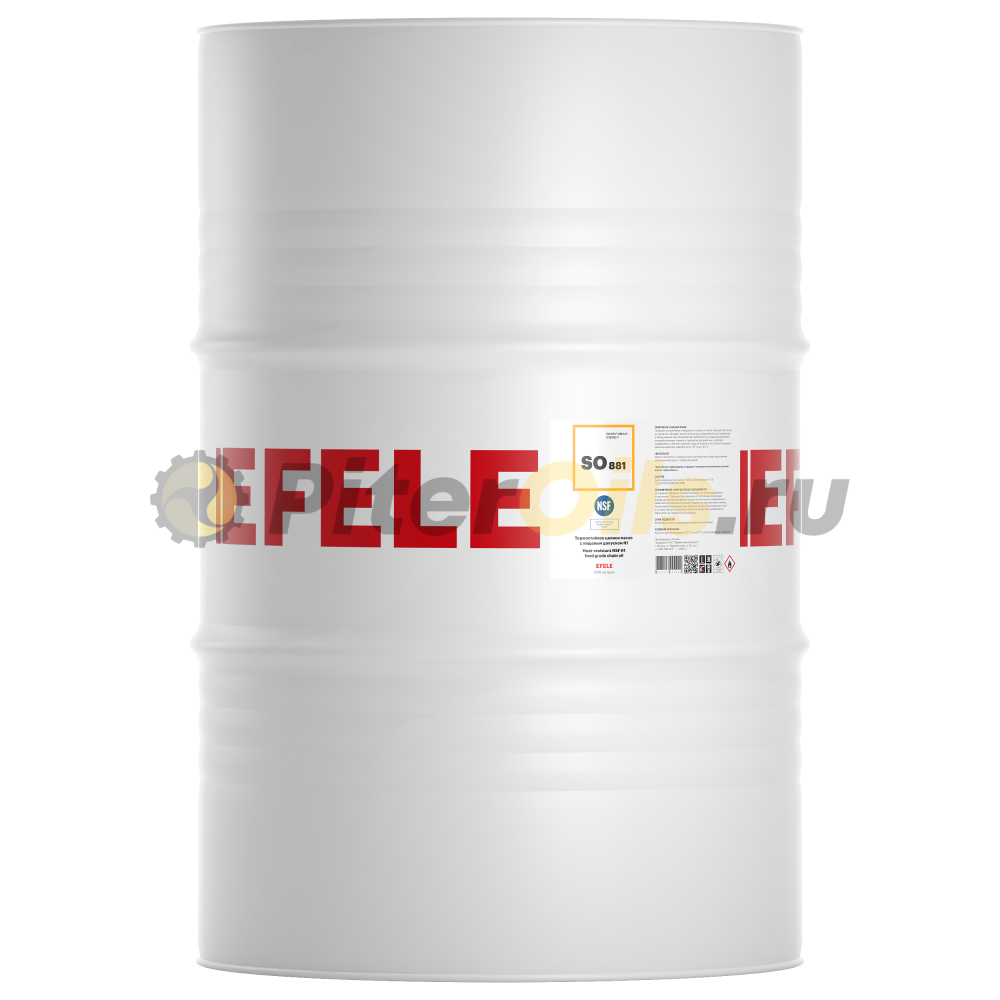 EFELE SO-881 Термостойкое цепное масло с пищевым допуском H1 (200л) 0094175