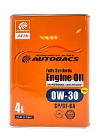 AUTOBACS Engine Oil FS 0W30 SP/CF-6+PAO (4л) A00032234