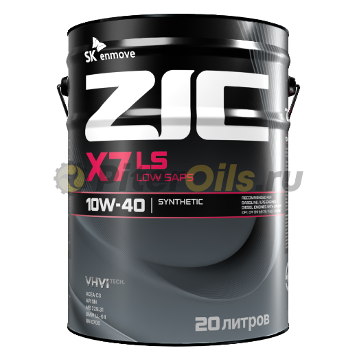 ZIC X7 LS 10W-40 (20л) 192620