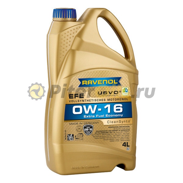 RAVENOL моторное масло EFE Extra Fuel Economy SAE 0W-16 (4л) 4014835802698