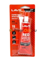 LAVR LN1737 Герметик-прокладка красный 85гр (высокотемпературный силиконовый)