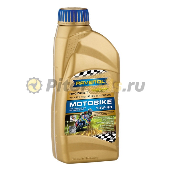 RAVENOL моторное масло Racing 4-T Motobike SAE 10W-40 (1л) 4014835864658