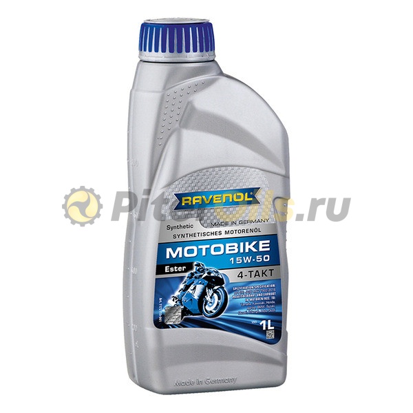 RAVENOL моторное масло Motobike 4-T Ester SAE 15W-50 (1л) 4014835731219