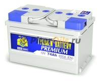 Аккумулятор Tyumen Battery PREMIUM 74Ah 650А  низкий об. пол. (- +) 278x175x175