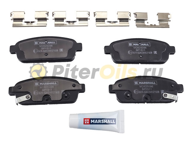 Marshall Тормозные колодки дисковые задние Chevrolet Cruze I 09,Opel Astra J 09-, Opel Zafi M2625096