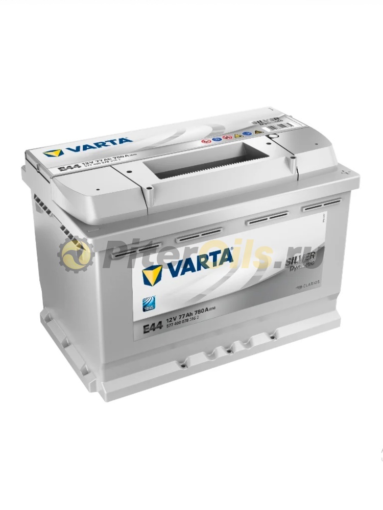 Аккумулятор VARTA Silver Dynamic E44 77А/ч 780A 278x175x190 (- +) 577400078 