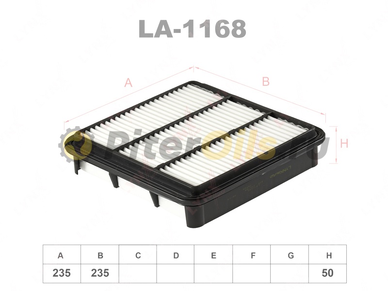 LYNXauto Фильтр воздушный LA1168 (AP120/2, LX 2834, C24011)
