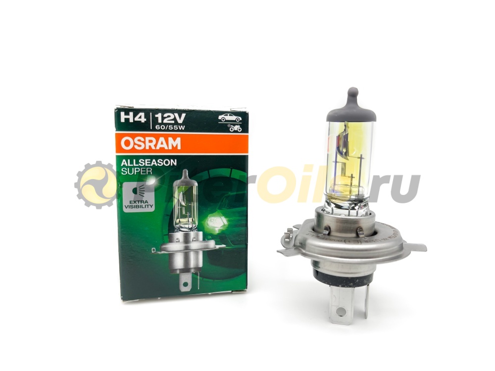 Osram 64193ALS Автолампа головного света Н4 60/55W 12V P43T, всесезонная +30%