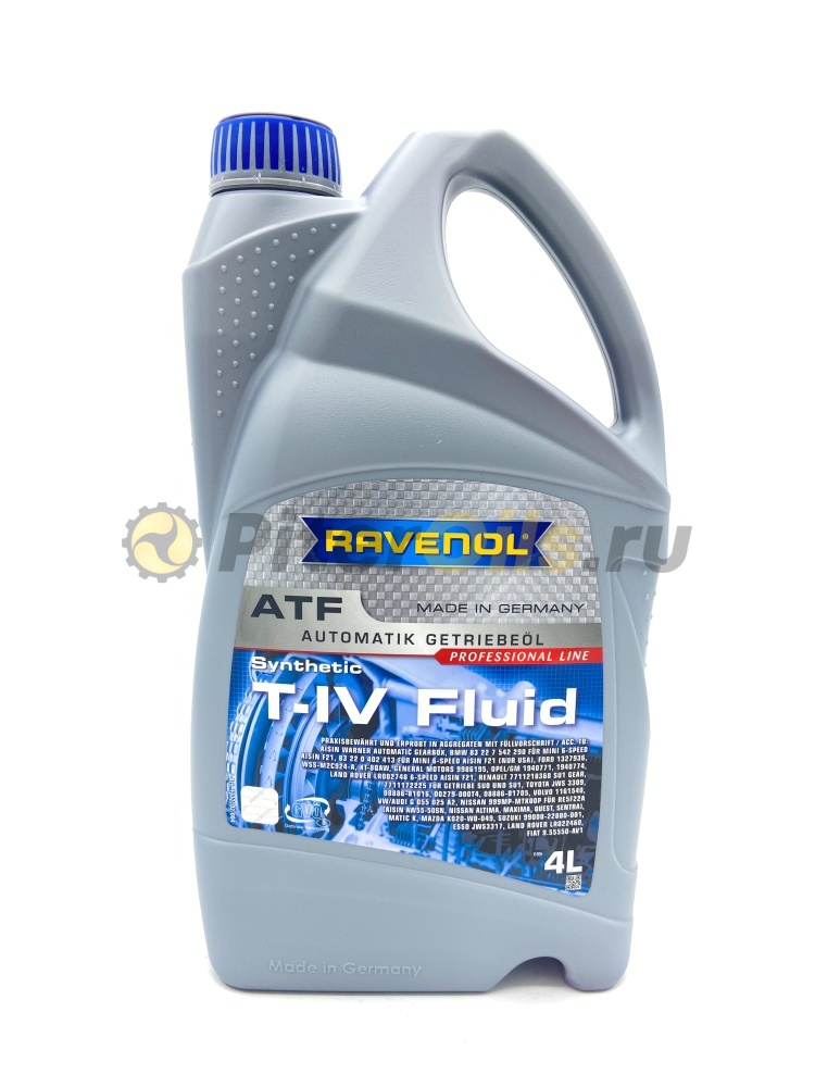 Ravenol ATF T-IV Fluid (4л) 121210200401999/4014835733091 