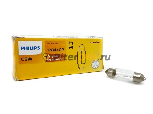 PHILIPS 12844CP Лампа C5W Vision 12V 5W SV8,5 CP