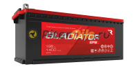 Аккумулятор GLADIATOR EFB 195Ah 1400А пр. пол под болт (- +) 513x223x223