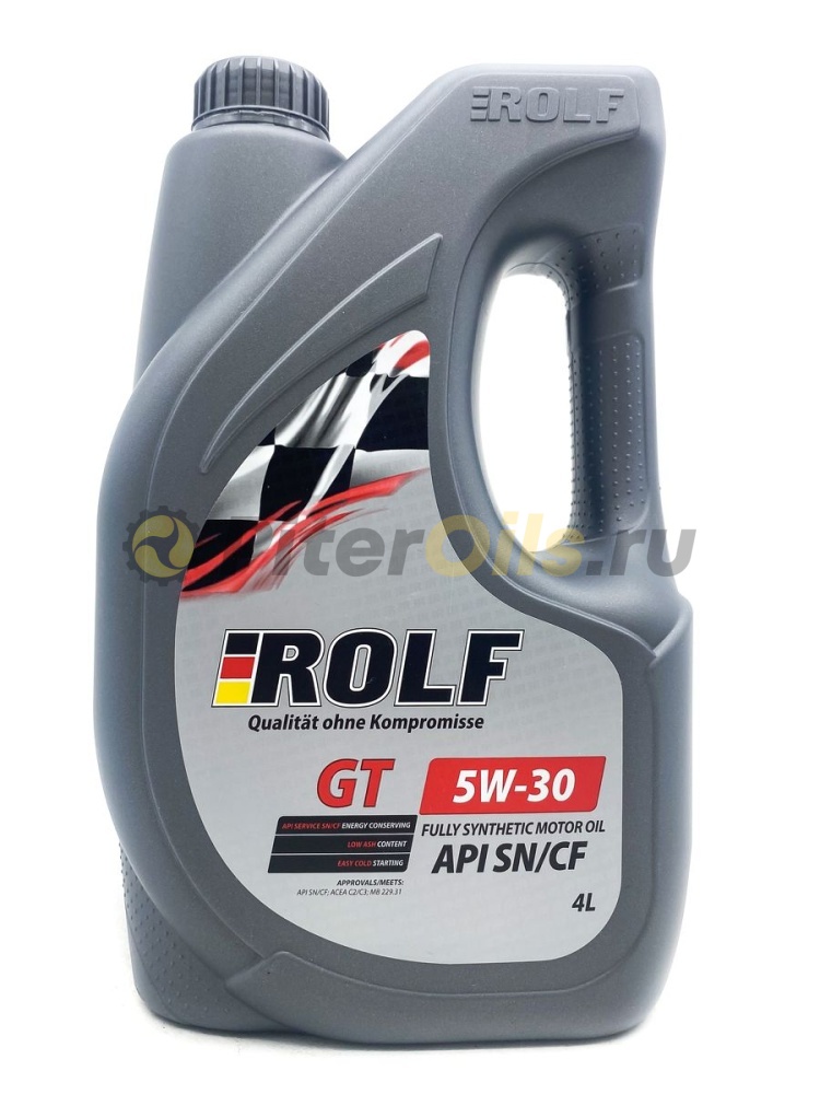 Rolf GT 5w30 SN/CF (4л) 322443 пластик
