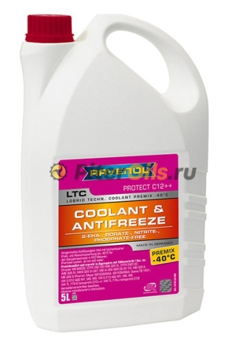 Антифриз RAVENOL LTC Protect C12++ Premix -40C (готовый) (5л) 4014835756151