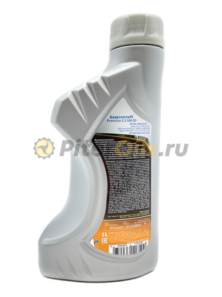 Газпромнефть Premium C3 5w30 1л 253142229/480076