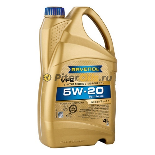 RAVENOL моторное масло VFE SAE 5W-20 (4л) 4014835853638