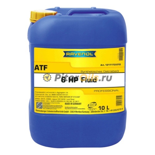 RAVENOL трансмиссионное масло ATF 6 HP Fluid (10л) 4014835732742