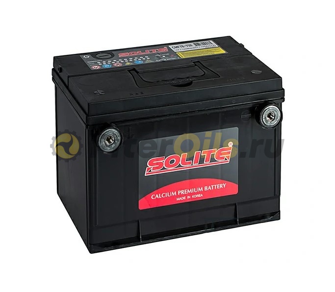 Аккумулятор Solite  85Ah 750A (бок.кл.) пр. пол. (- +) 260x180x186