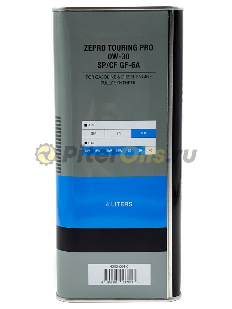 IDEMITSU Zepro Touring PRO F-S SP/CF 0W-30 (4л) 4252-004-0 (Корея)