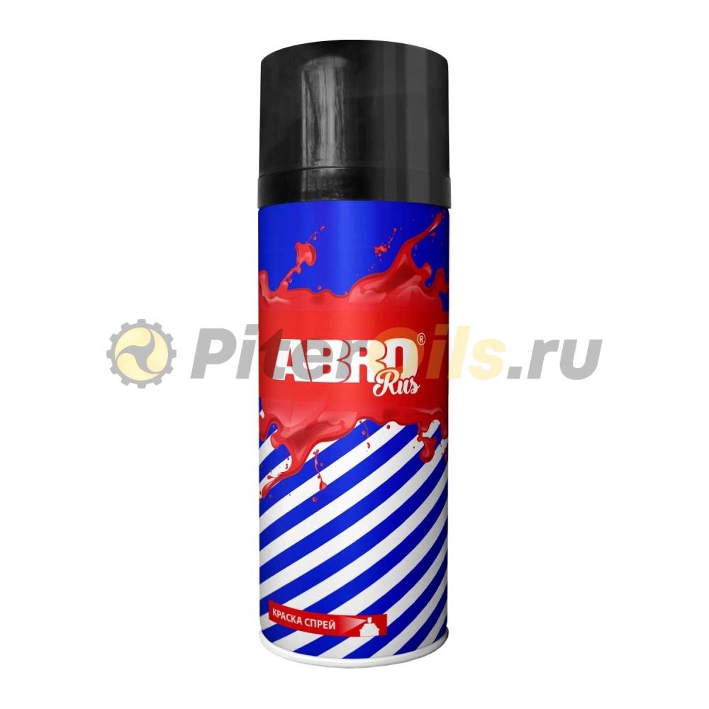 ABRO Краска-спрей чёрная матовая 473мл SPO004R